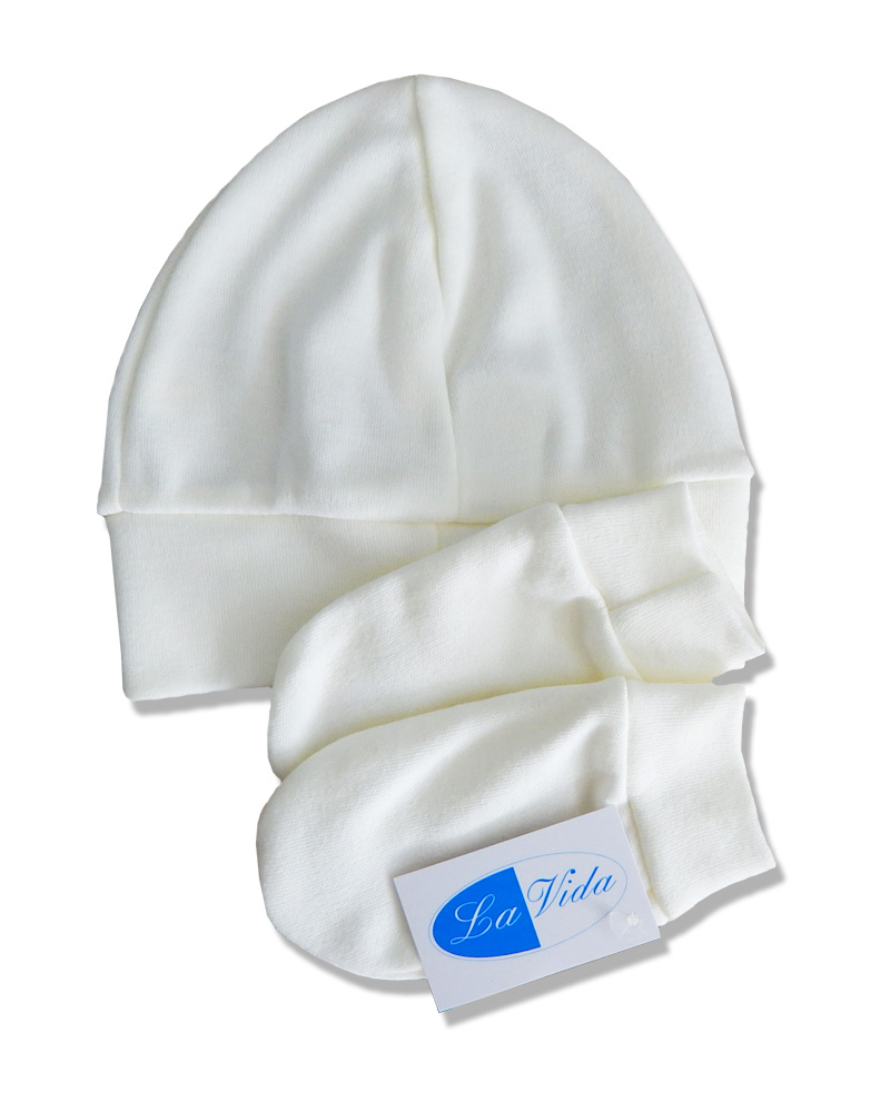 Čiapka a rukavice BA beige béžová veľ. 36-38