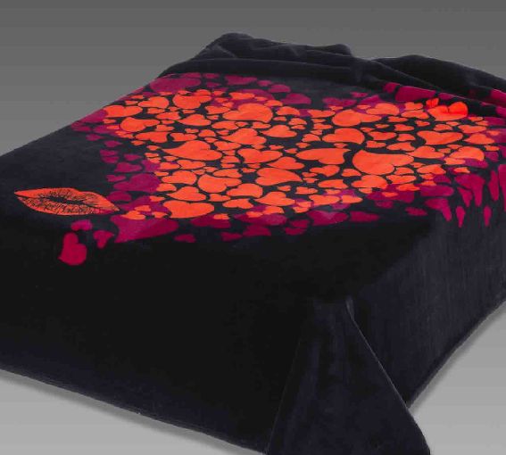 256 220x240 black čierna deka