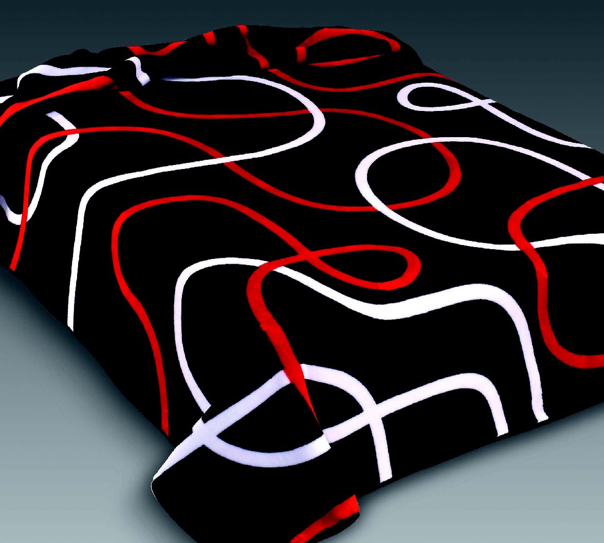 241 160x220 black čierna deka