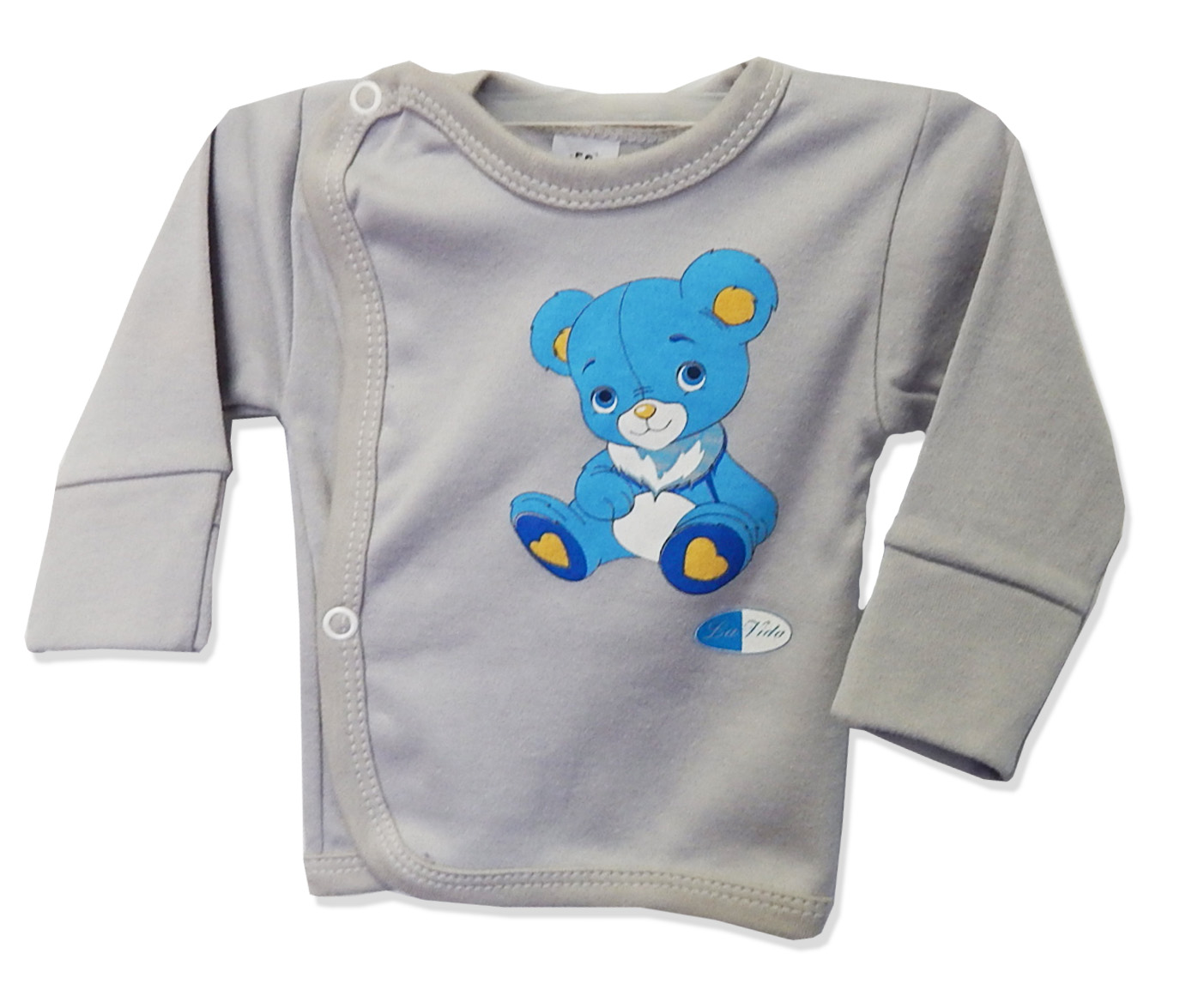 Košielka rukavičky HX potlač grey šedá 74