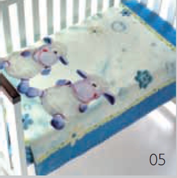 009 Piccola 80x110 05 blue modrá deka