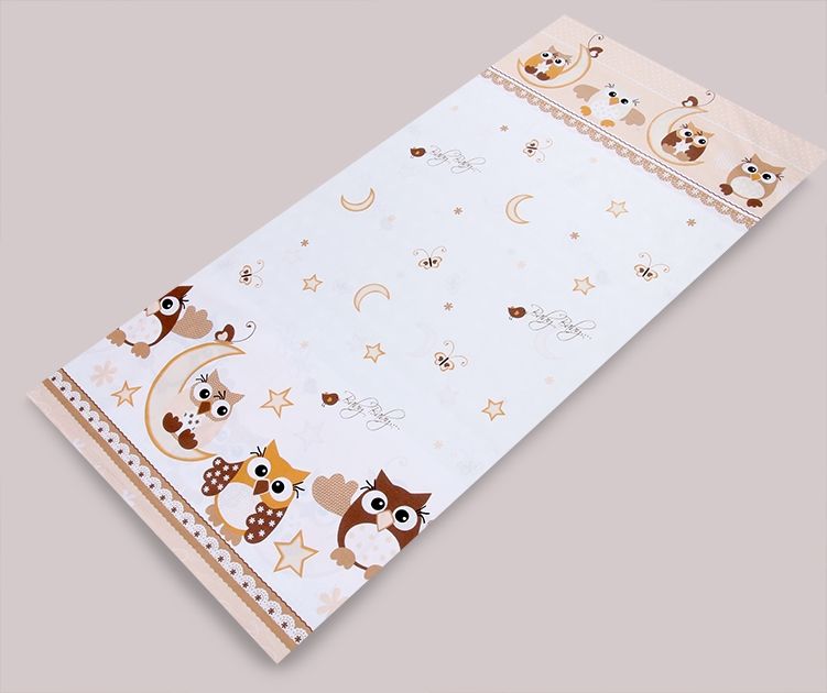 PS 1+1 100x135 40x60 BA potlač beige béžová g sova 08 E