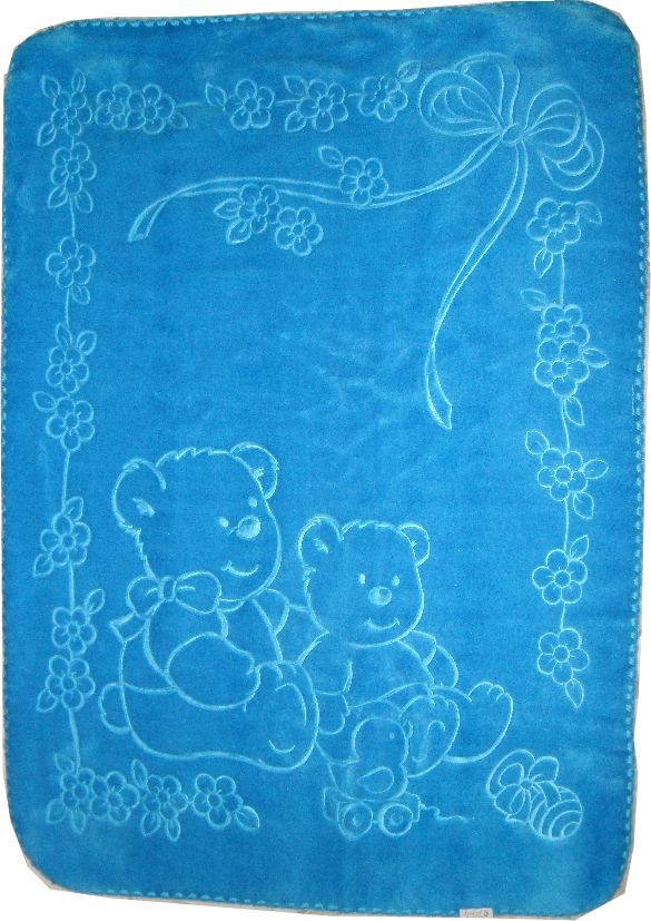 517 80x110 25 blue modrrá tyrkysová deka