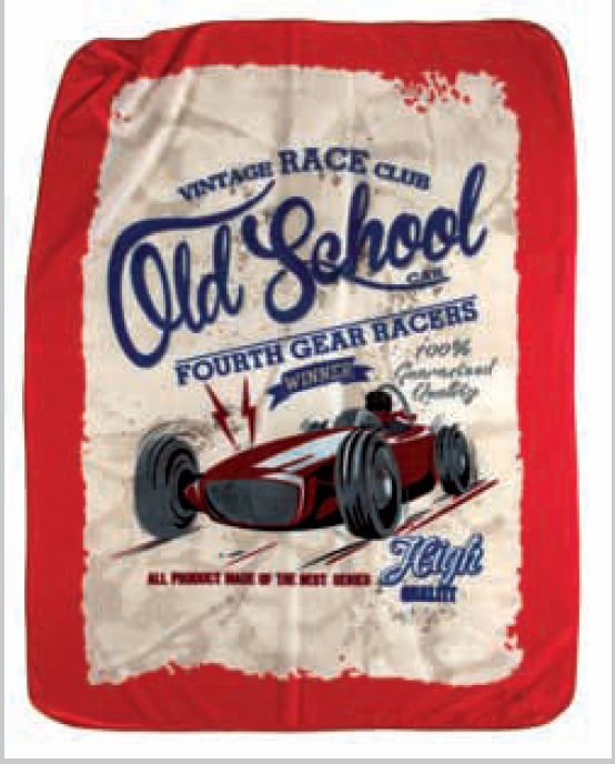 065 Twins 160x220 07 red červená deka