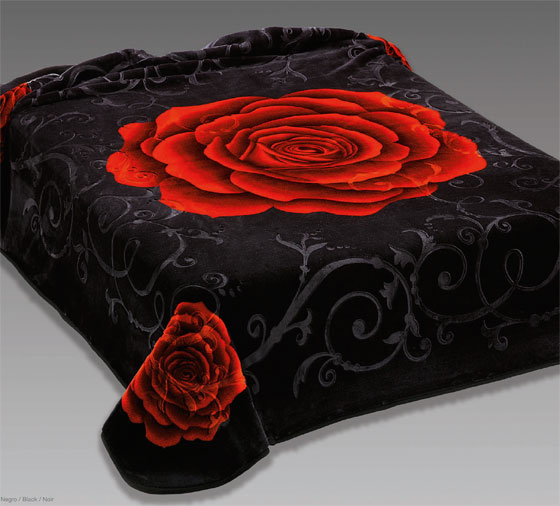 5234 220x240 black čierna deka