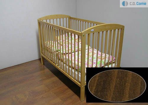 Júlia beby bed postieľla walnut hnedá má vyberateľné tyčky