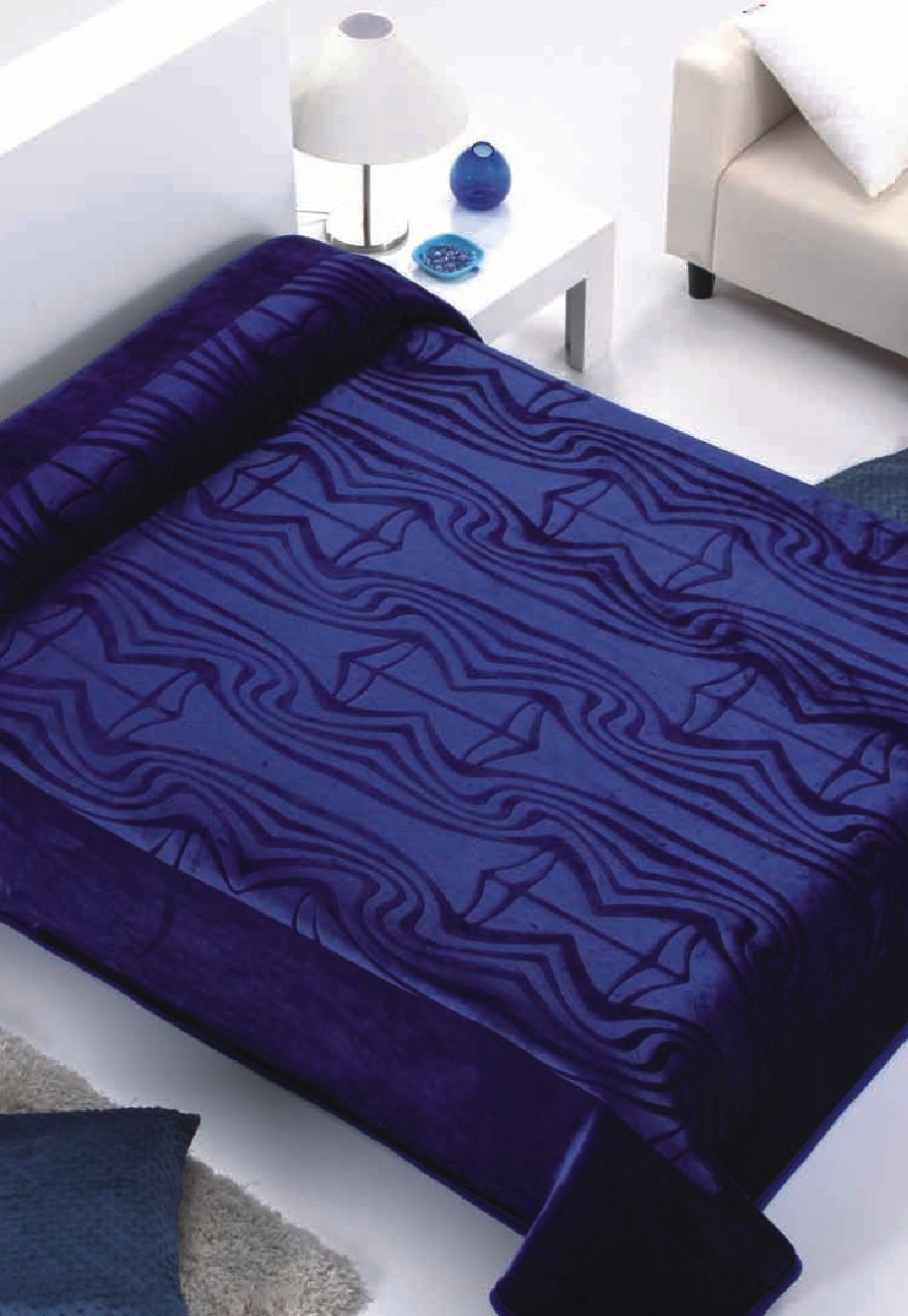 160 serena 220x240 25 blue modrá deka