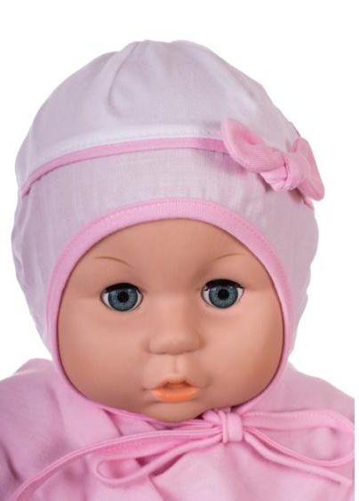 Čiapka L-Cz030 viazanie pink ružová 36 38 40 42 44