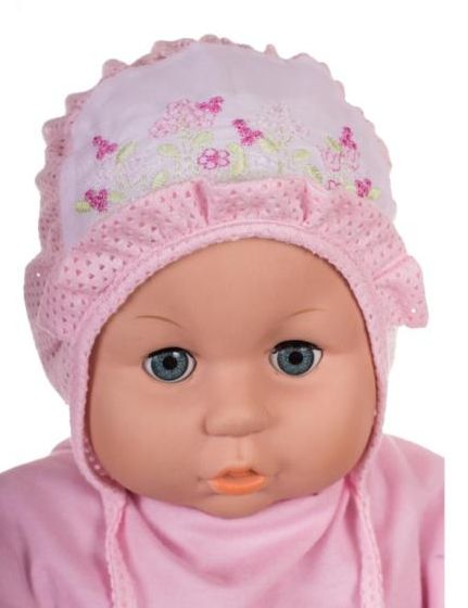 Čiapka L-Cz022 viazanie pink ružová 36 38 40 42 44