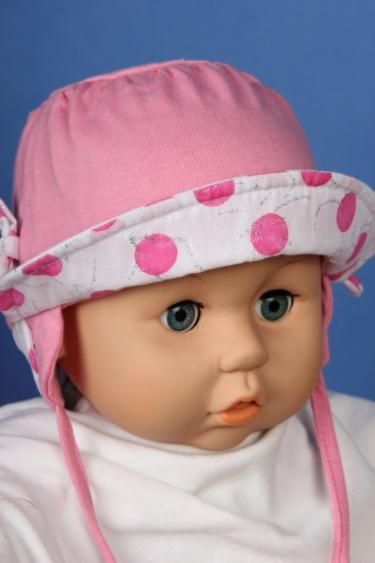 Čiapka L-Cz258 viazanie pink ružová 40 42 44 46 48