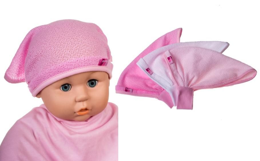 Čiapka L-Cz540 pink ružová white biela 44 46 48 50