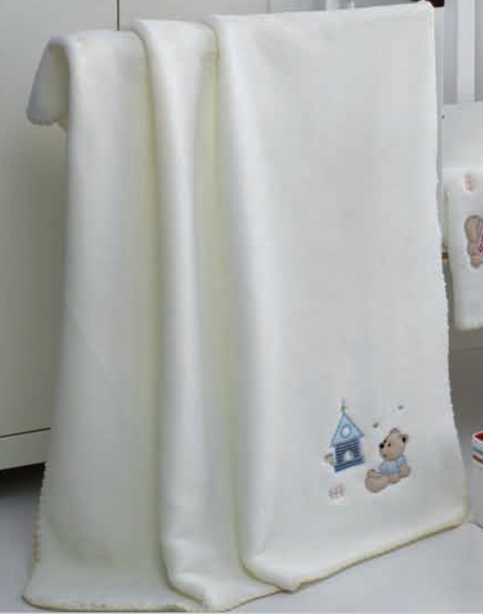 084 Petits 80x110 05 blue modrá deka