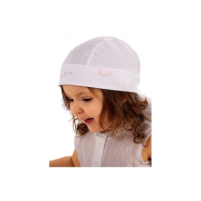 Čiapka L-Cz003g white biela kojenec