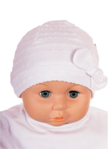 Čiapka Cr-Cz027b Mašlička white biela 34 36 38 40 42