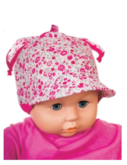 Čiapka L-Cz546 viazanie pink ružová 46 48 50 52