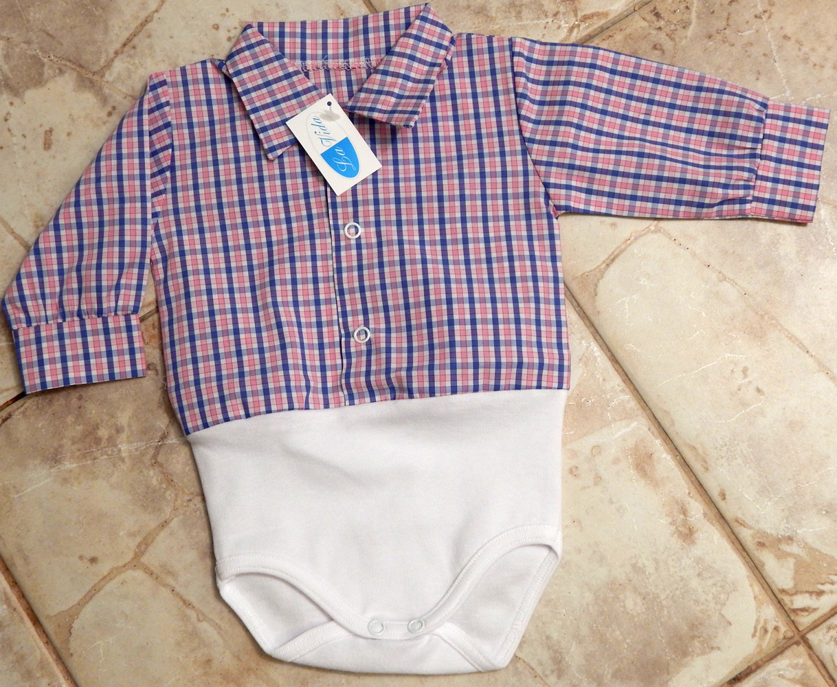 Body košielka RB 733 blue modrá Alan slávnostné 68