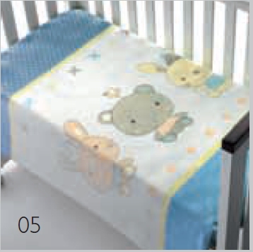 045 Piccola 80x110 05 Blue modrá deka