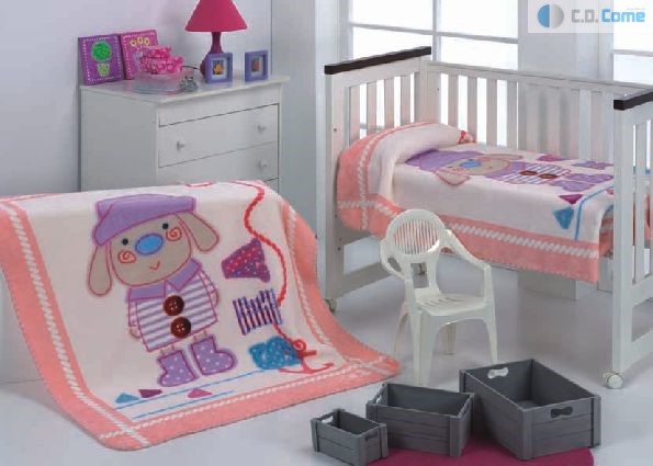 056 Magic Baby 80x110 04 pink ružová deka