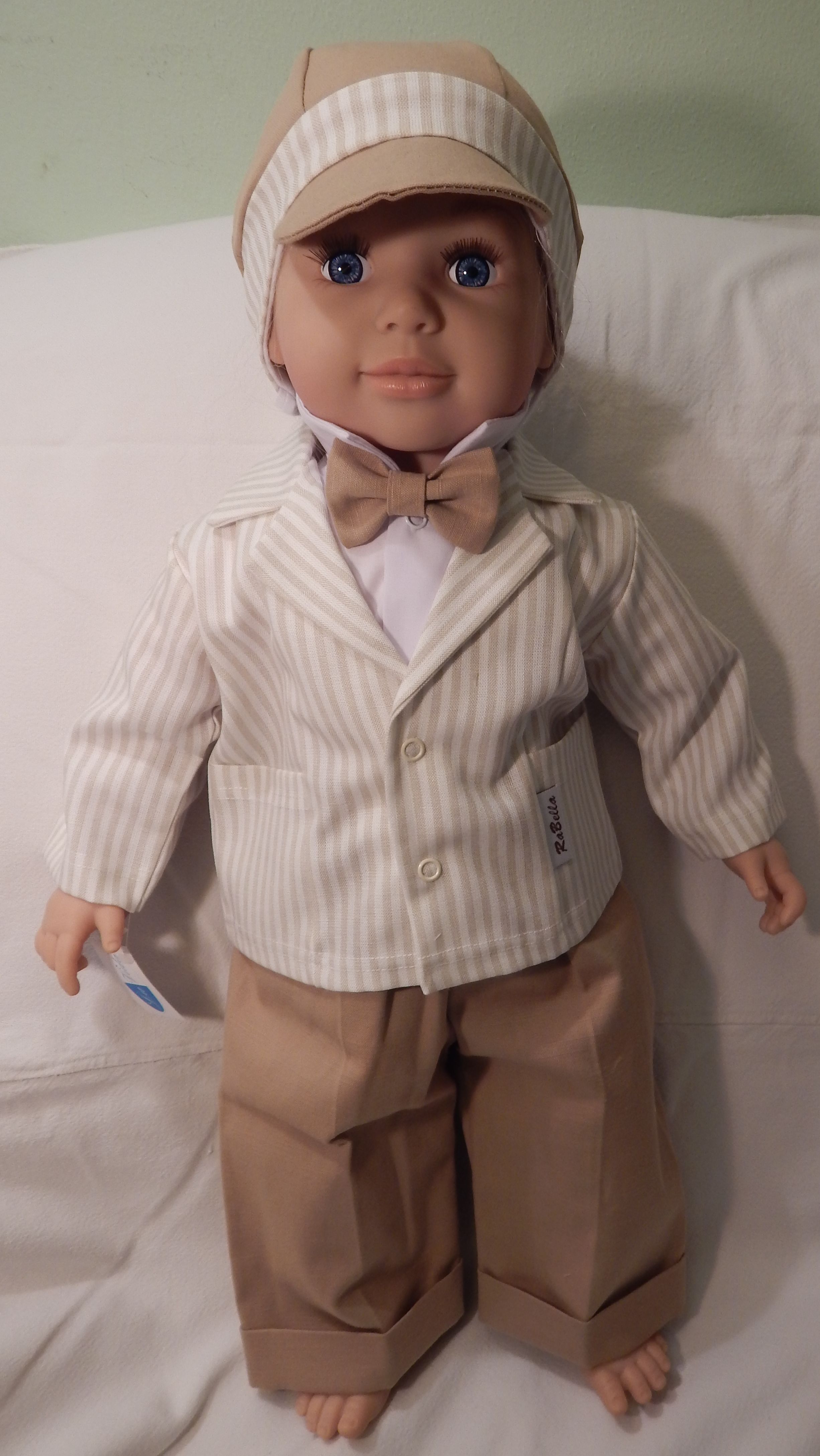 Komplet 5 dielny RB 169 beige béžová pásiky Silvo 56