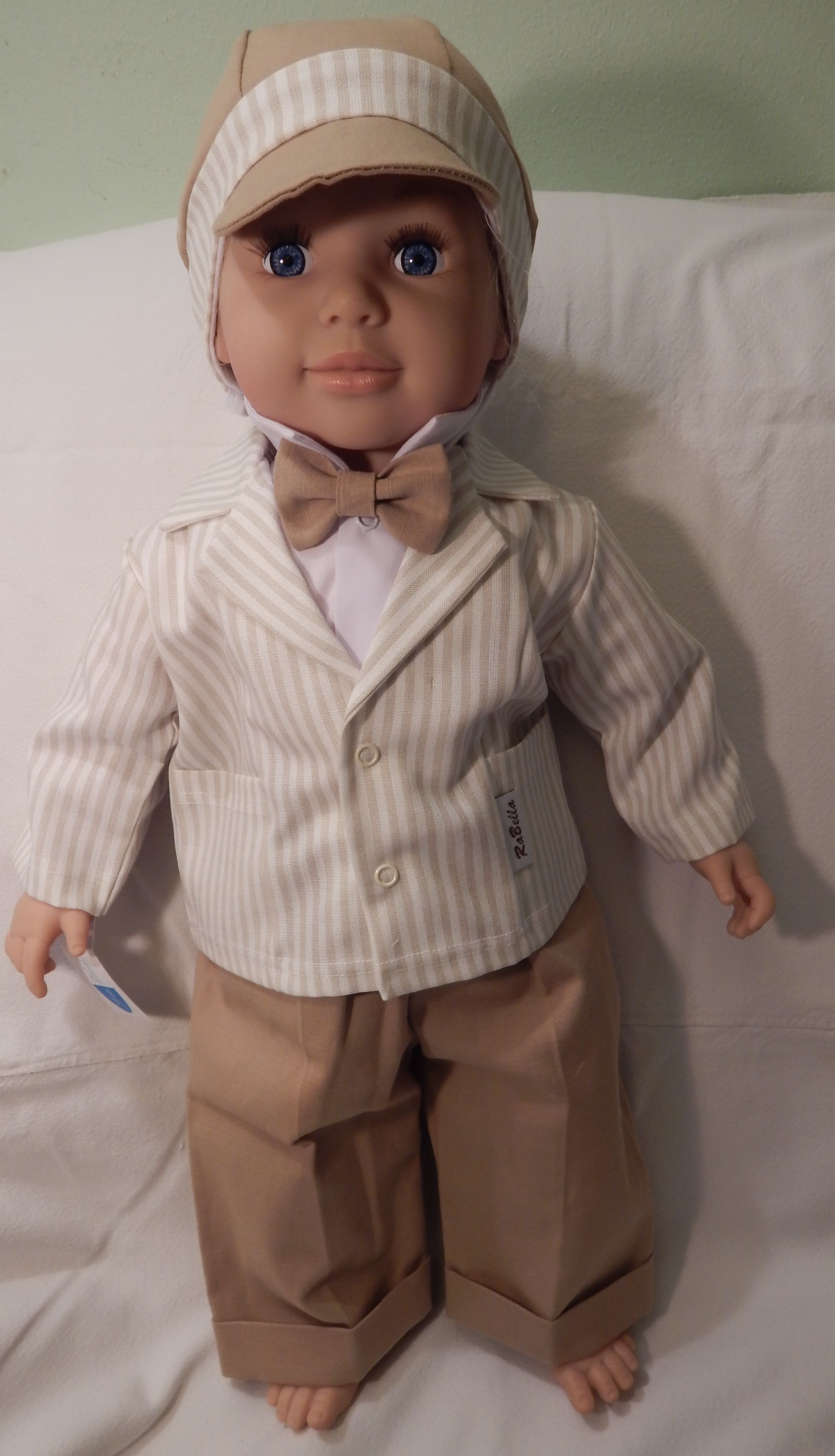 Komplet 5 dielny RB 169 beige béžová pásiky Silvo 62