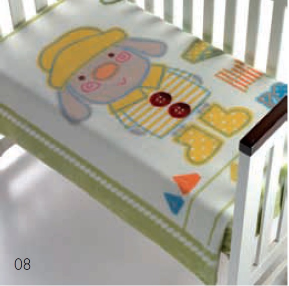 056 Magic Baby 80x110 08 green zelená deka