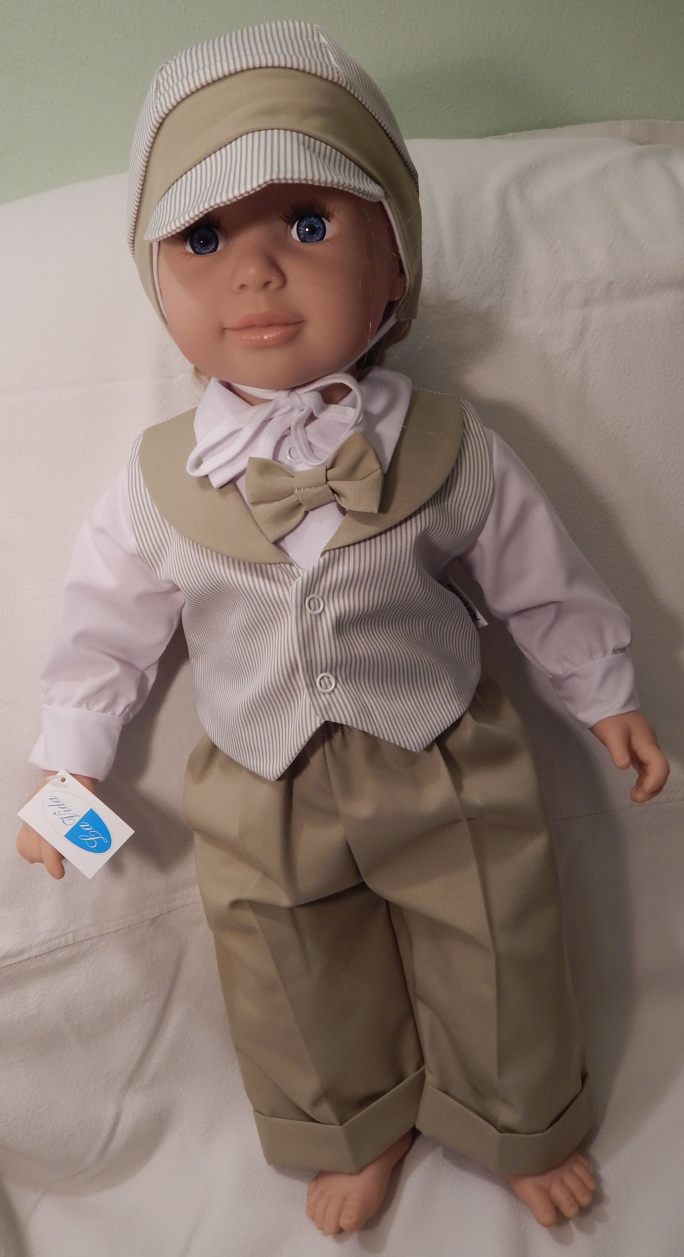 Komplet 5 dielny RB 180 beige béžová pásik Max 56