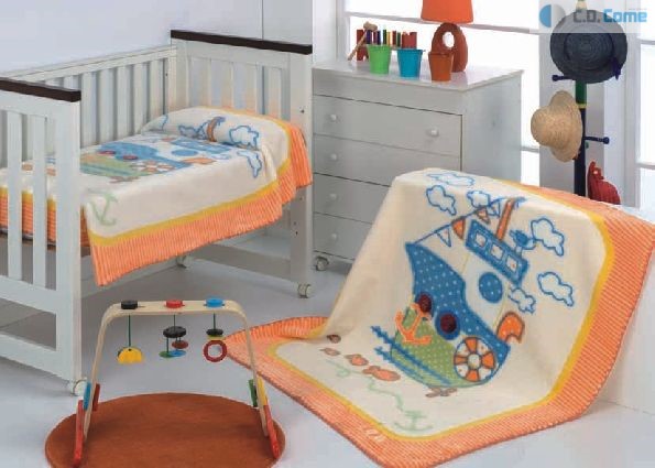 058 Magic Baby 80x110 03 Orange oranžová deka