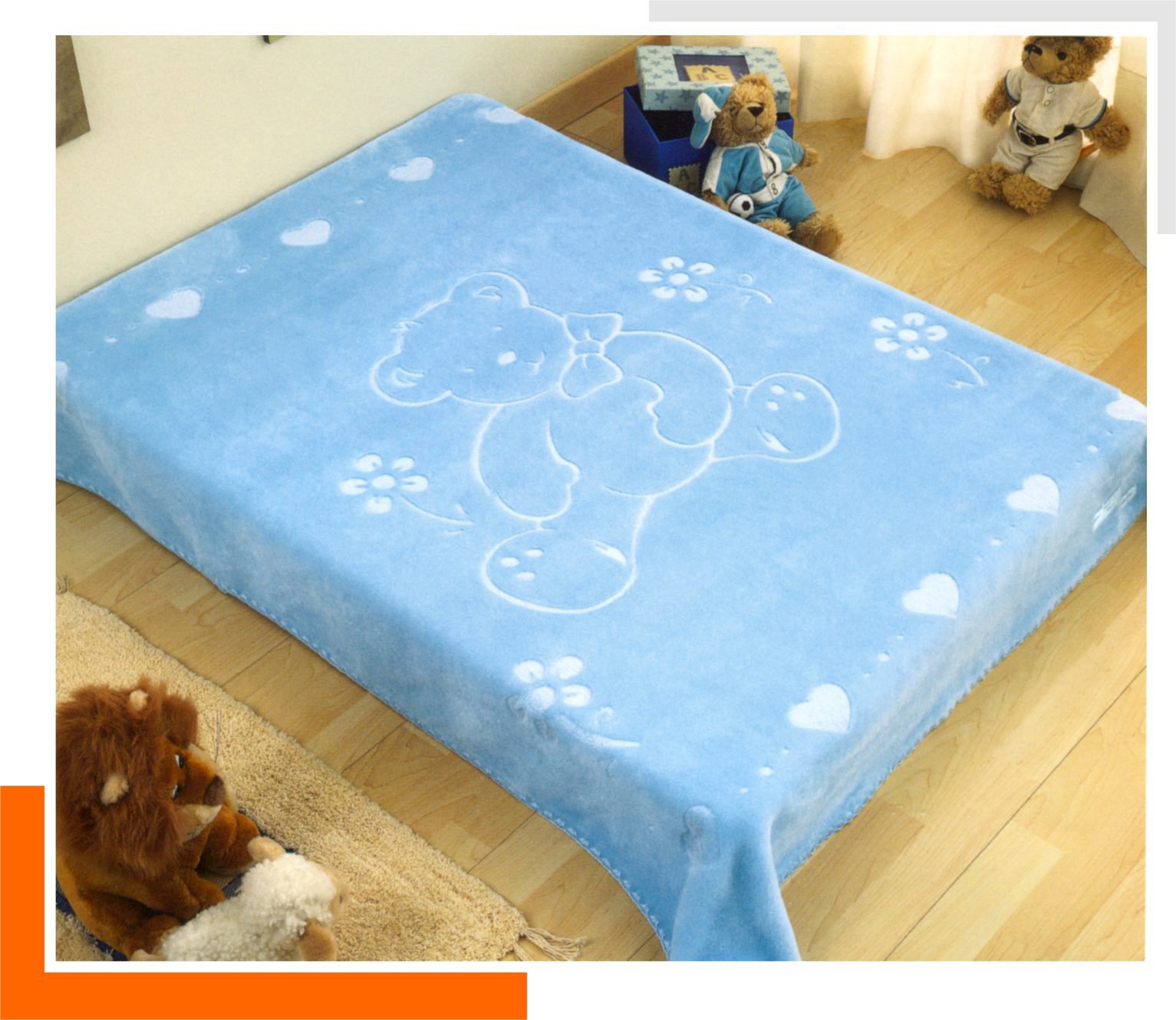 6042 110x140 04 blue modrá deka