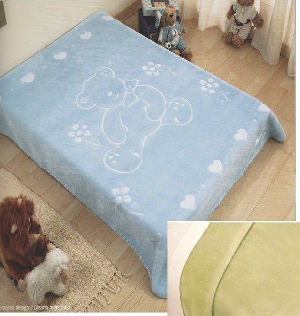 6042 110x140 34 green zelená deka