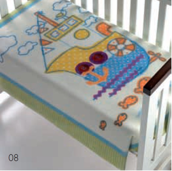 058 Magic Baby 80x110 08 green zelená deka