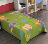 5566 160x220 03 green zelená deka