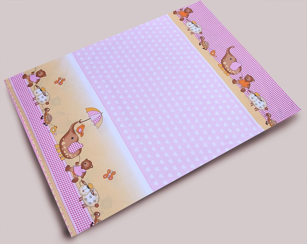 PS 3D 90x130 40x60 180x30 BA potlač pink ružová K sloník