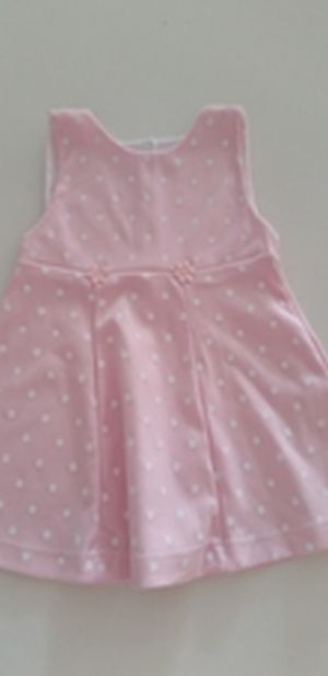 Šaty HX 947 pink ružová bodka 62/68