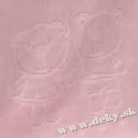 922 Baby Coat Embossed 80x90 04 Pink ružový vak