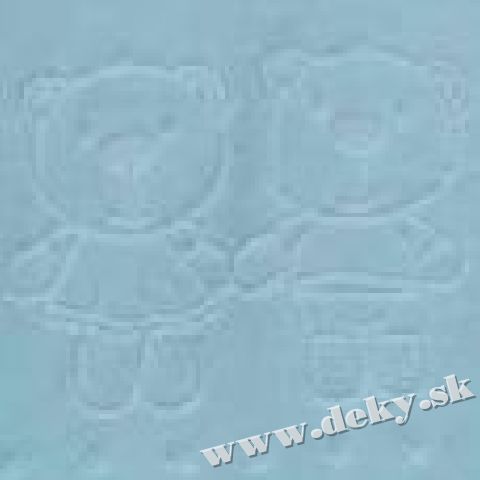 922 Baby Coat Embossed 80x90 05 Blue modrý vak