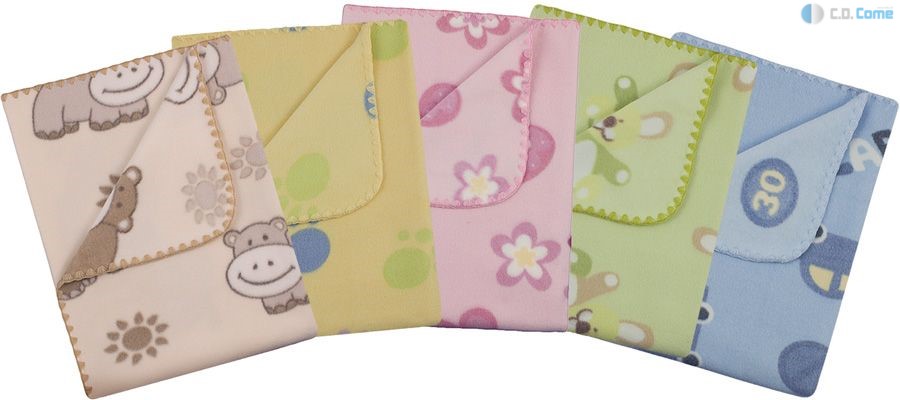 022 Flisová deka 80x90 beige béžová 022