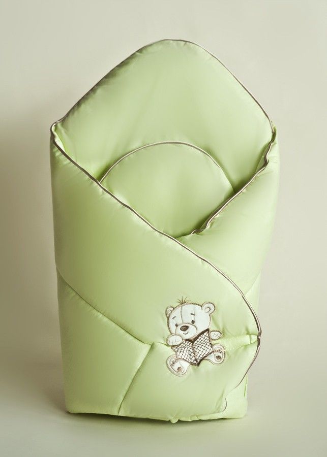 Zavinovačka kokos 80x80 výšivka zelená bavlna