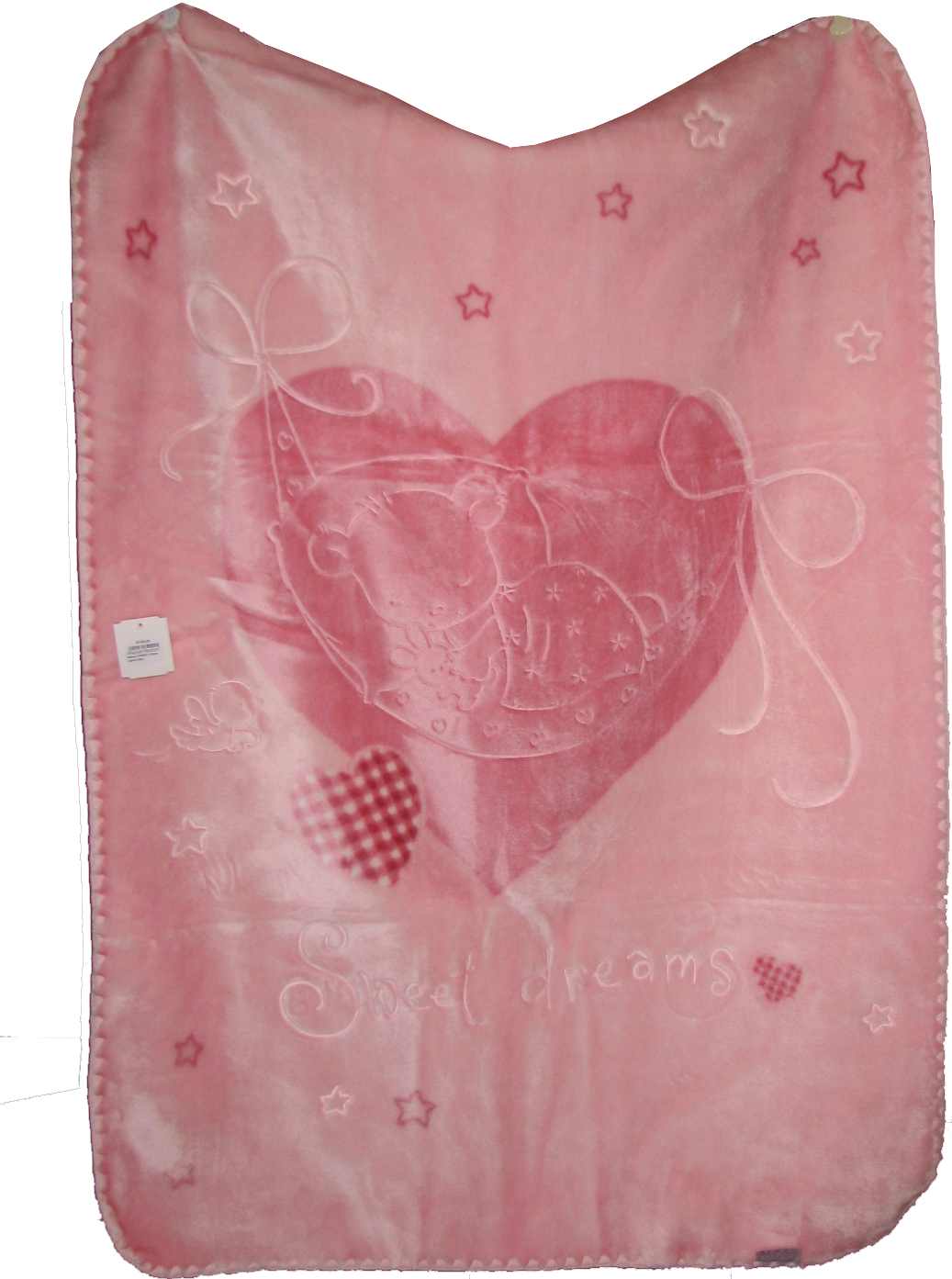 Macko 079/80x110/pink ružová deka