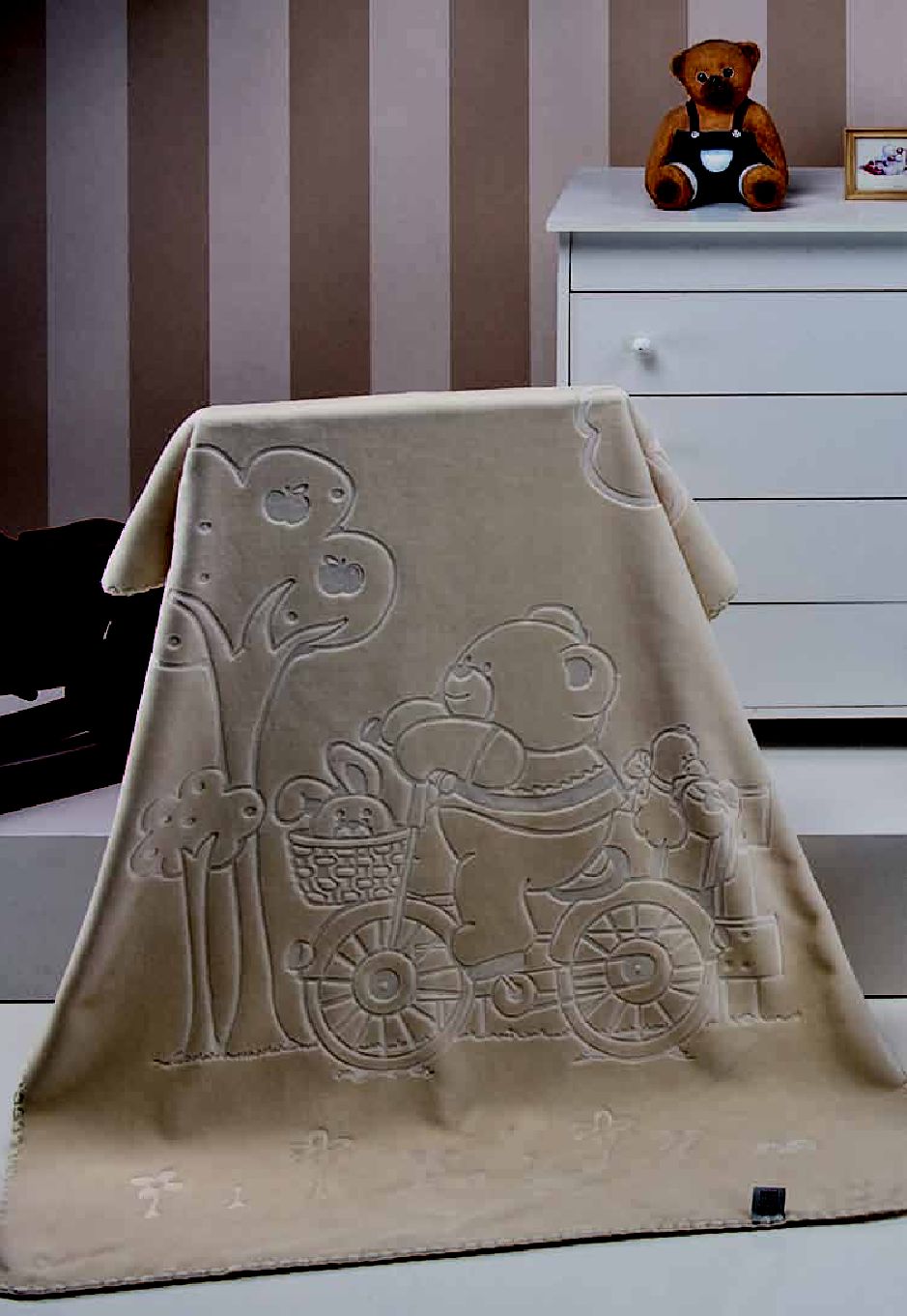 550 Colour Kids 80x110 02 beige béžová deka