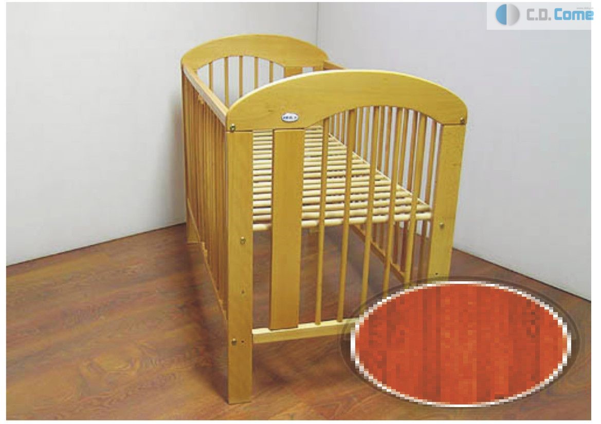 Natália beby bed postieľka cherry čerešňa vyberateľné tyč Gravir