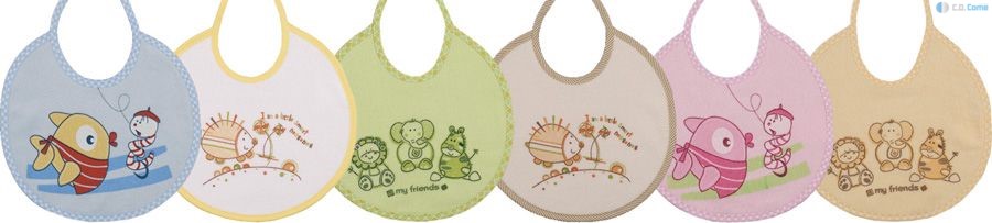 Podbradník Mini mix farieb 043 bavlna potlač