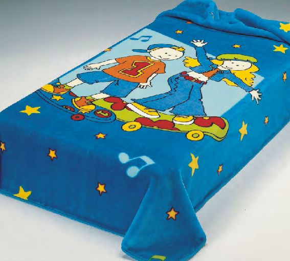 186 160x220 blue modrá deka