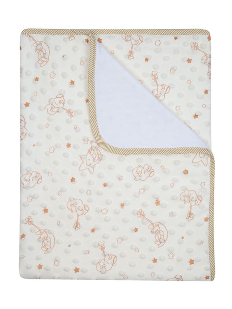 646 80x90 topitos potlač - bavlna beige béžová deka