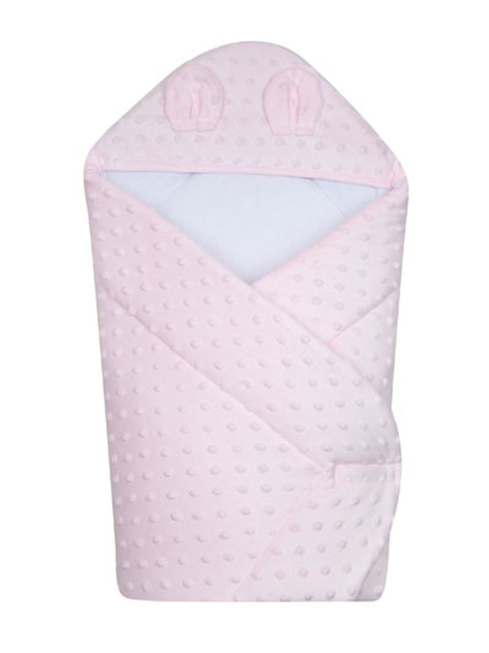 Zavinovačka kapucňa 75x80 631 topitos pink užová s uškami
