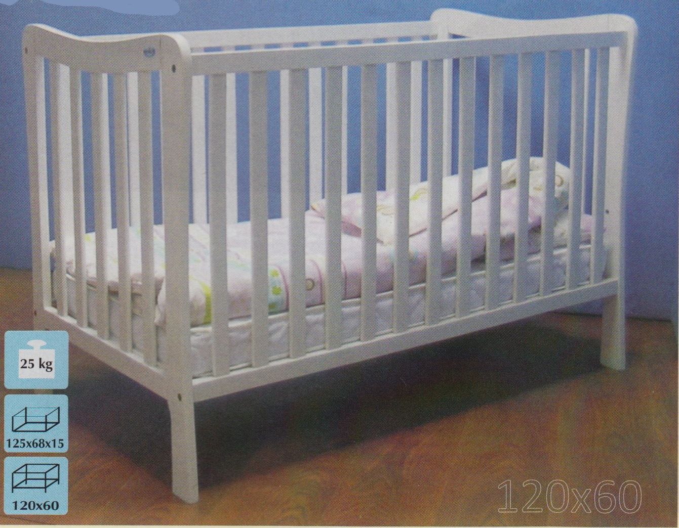 Sasza beby bed postieľka white biela