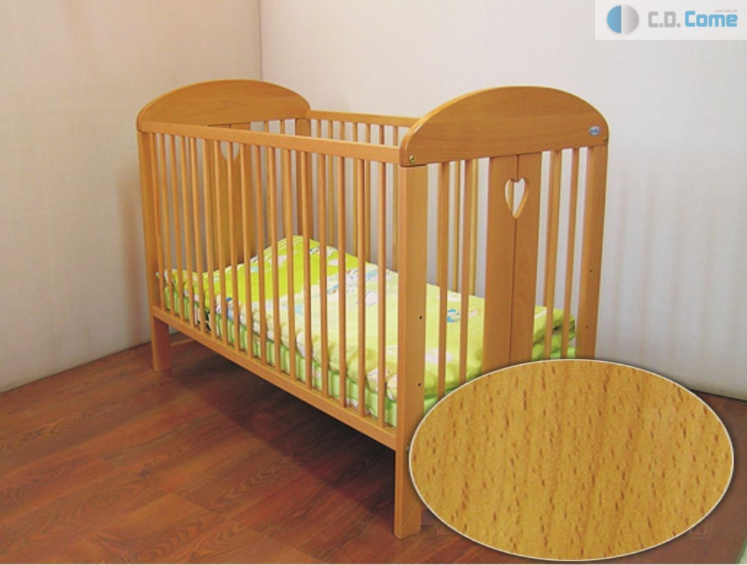 Magda beby bed postieľka walnut hnedá vyberateľné tyčky.zásuvka