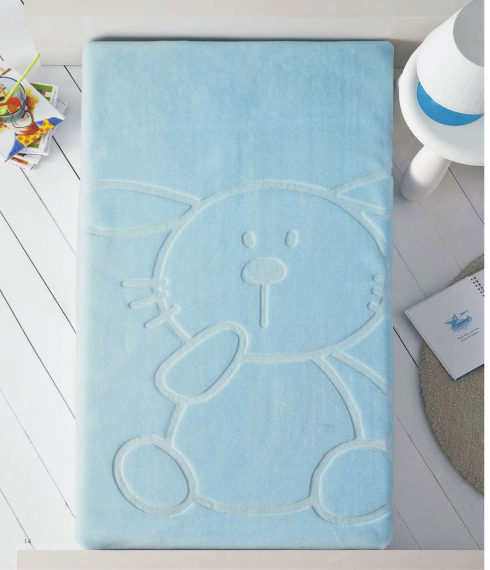 6642 110x140 43 blue modrá deka