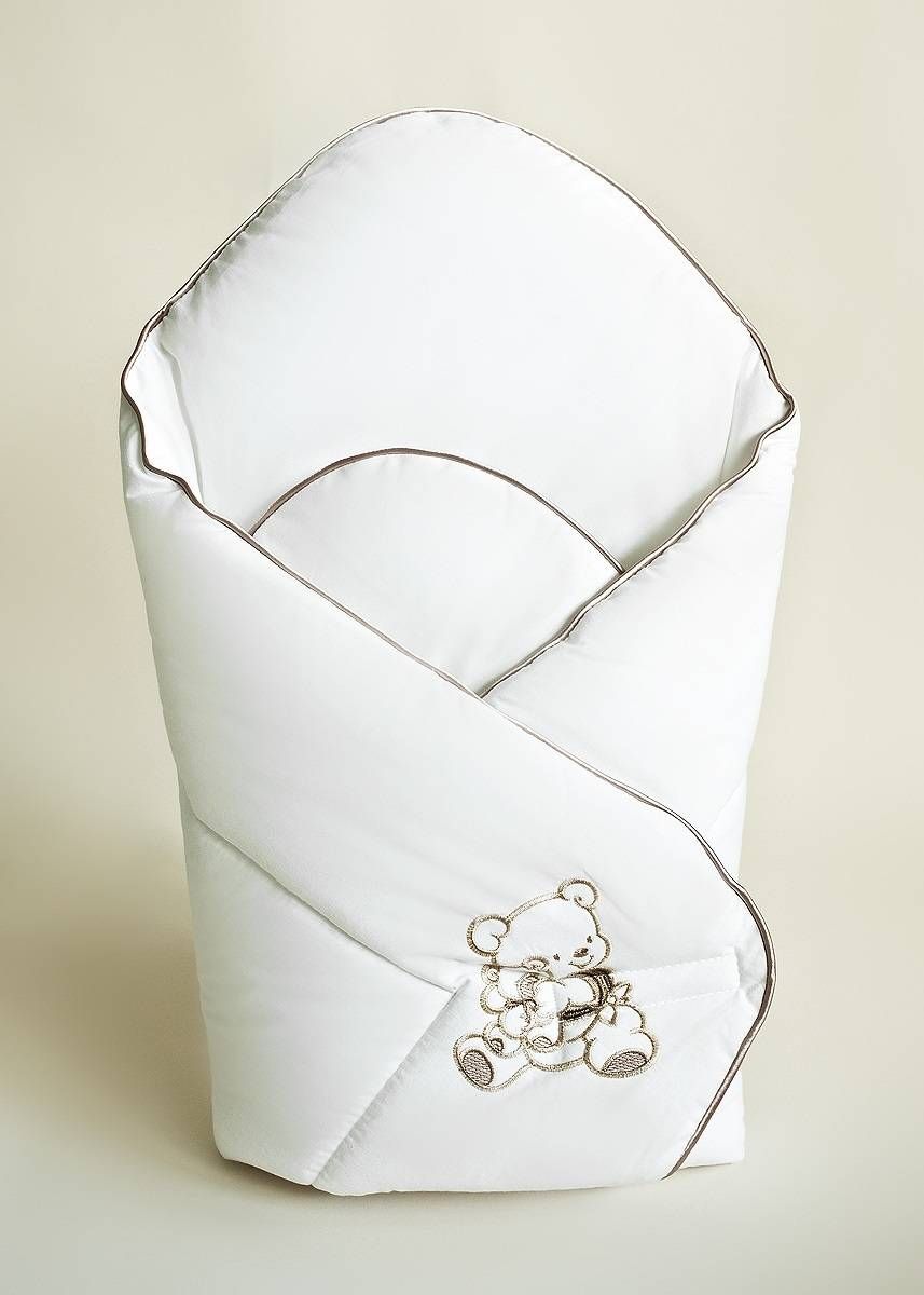 Zavinovačka kokos 80x80 výšivka svetlá béžová bavlna