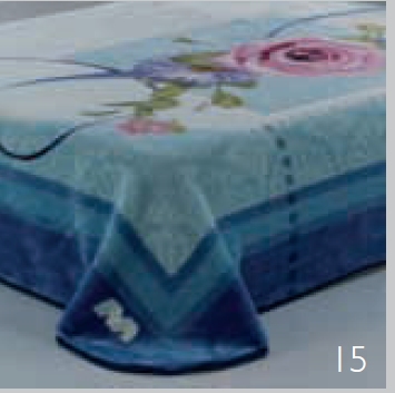 006 Mora gold 160x220 15 Blue modrá deka