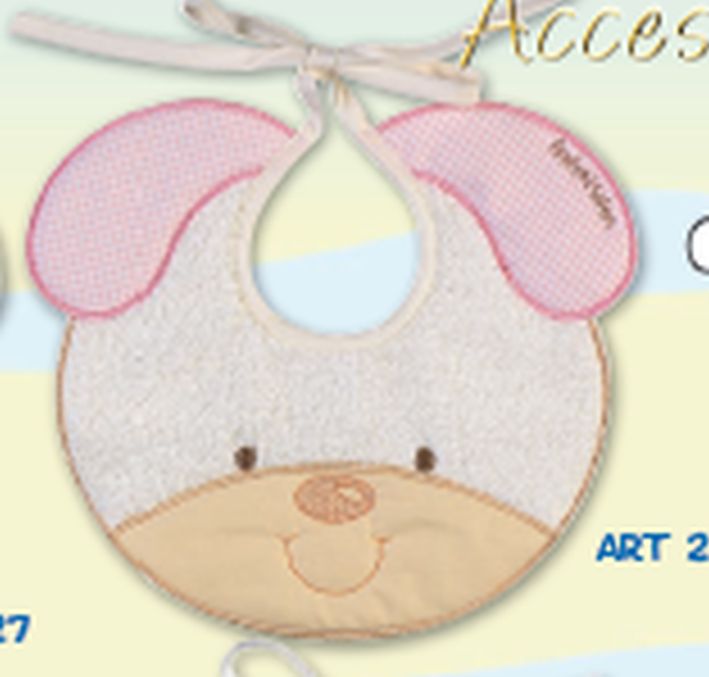 Podbradník Midii 052 bavlna výšivka rub PU blue modrá